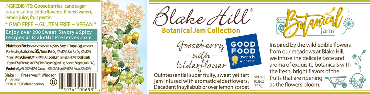 Gooseberry with Elderflower Botanical Jam