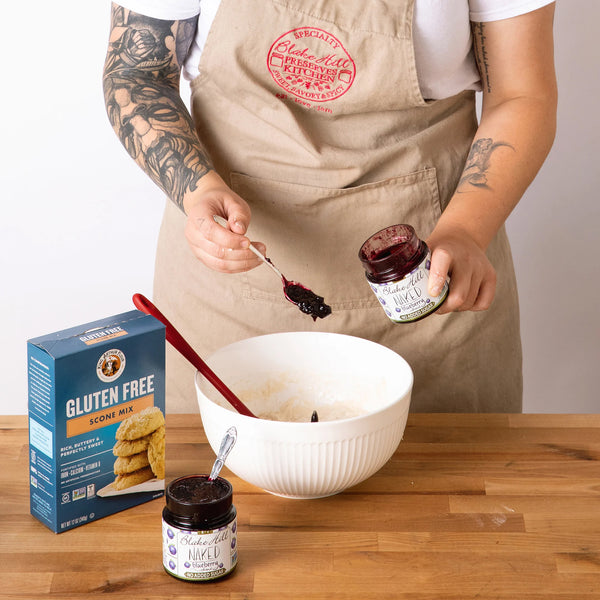 Gluten-Free Naked Blueberry Scones