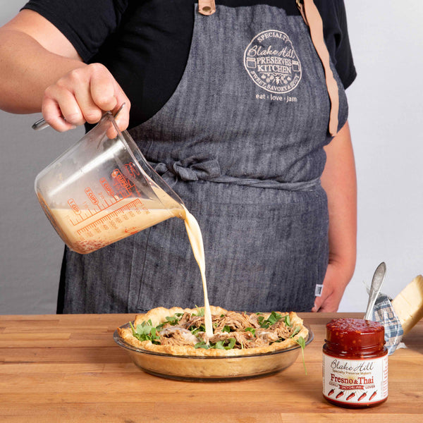 Spicy Fresno Chili & Pulled Pork Quiche