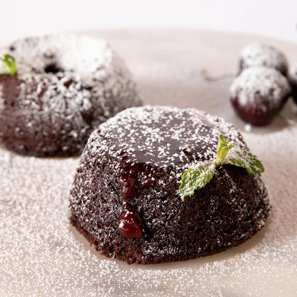 Gluten-Free Chocolate Cherry Lava Cake