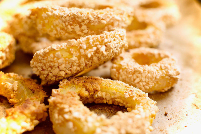 Healthy, Crispy Vegan Onion Rings