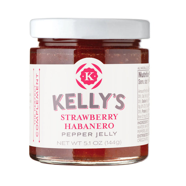Kelly's Strawberry Habanero Pepper Jelly Cutie 5.1oz (144g)
