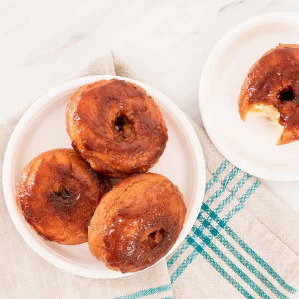 Apple Maple Glazed Doughnuts