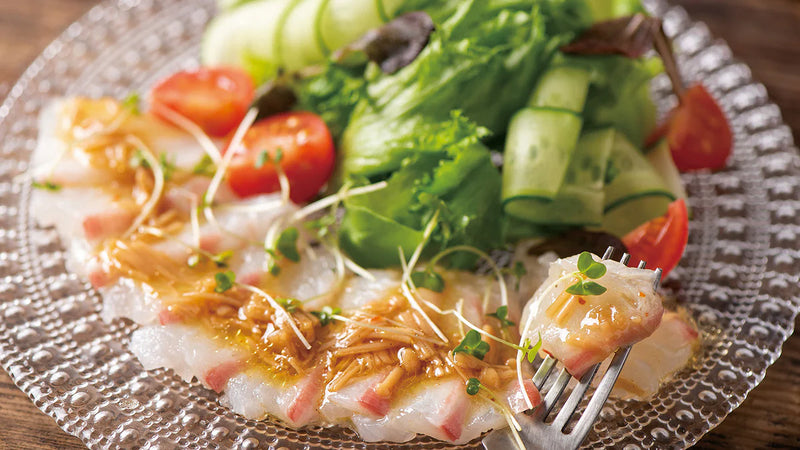 Carpaccio with Yuzu Miso