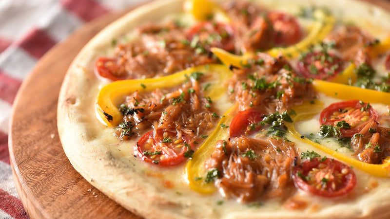 Enoki Mushroom Pizza
